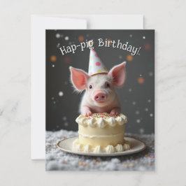 Schweine zum Geburtstag Einladung