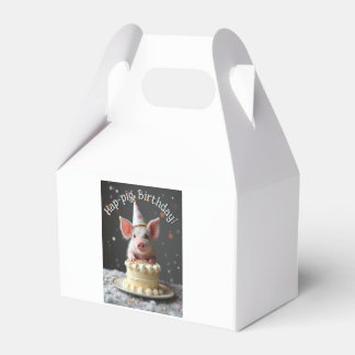 Schweine zum Geburtstag Geschenkschachtel