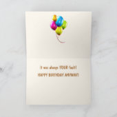 Schweine zum Geburtstag MEINES BRUDERS Karte (Innenseite)