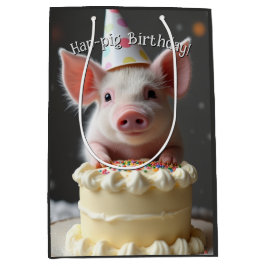 Schweine zum Geburtstag Mittlere Geschenktüte