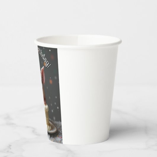 Schweine zum Geburtstag Pappbecher (Links)