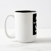 Schweine zusammen! Kaffee Zweifarbige Tasse (Links)