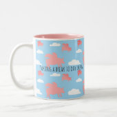 Schweine Zweifarbige Tasse (Links)