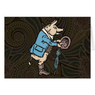 Schweinebacke Piggy Niedliche formale Antike