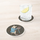 Schweinebacke Piggy Niedliche formale Antike Untersetzer (Seite)