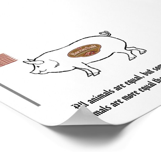 Schweinebacke Poster (Ecke)