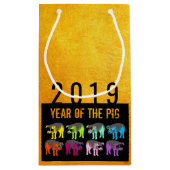 Schweinebag Chinesisches Neujahr Zodiac Geburtstag Kleine Geschenktüte (Rückseite)