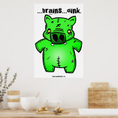 Schweinebärplakat Poster (Küche)