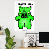 Schweinebärplakat Poster (Heimbüro)