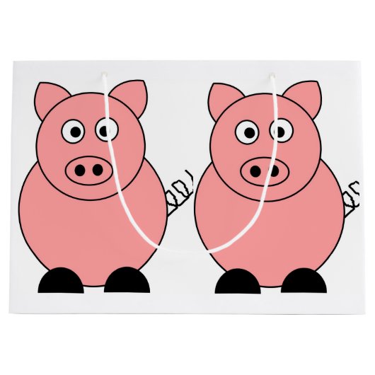 Schweinebeutel Große Geschenktüte (Vorderseite)