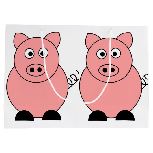 Schweinebeutel Große Geschenktüte (Rückseite)