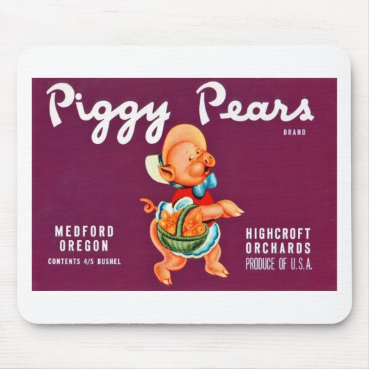 Schweinebirnen Mousepad (Vorne)