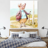 Schweinebland auf den Markt durch Beatrix Potter Leinwanddruck (Insitu (Schlafzimmer))