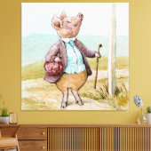 Schweinebland auf den Markt durch Beatrix Potter Leinwanddruck (Insitu (Wohnzimmer))