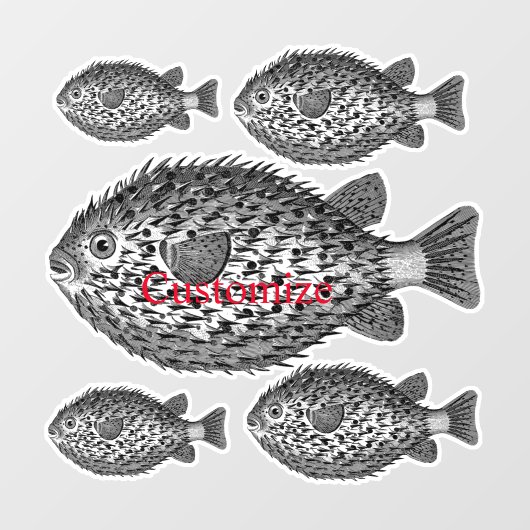 Schweineblasche Thunder_Cove Fensteraufkleber (Blatt)