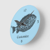 Schweineblasche Thunder_Cove Runde Wanduhr (Winkel)