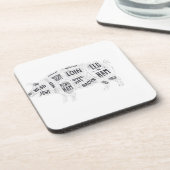 Schweineblatterdiagramm Getränkeuntersetzer (Linke Seite)