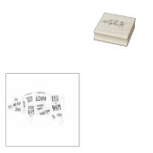 Schweineblatterdiagramm Gummistempel (Stempel)