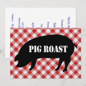 Schweineborn, Rot und Weiß Einladung (Vorne/Hinten)