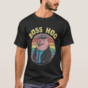 Schweineboss Lustiges Schweine Kostüm Tier Coole S T-Shirt
