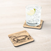 Schweinebruck aus dem 19. Jahrhundert "Züchter in  Untersetzer (Rechte Seite)