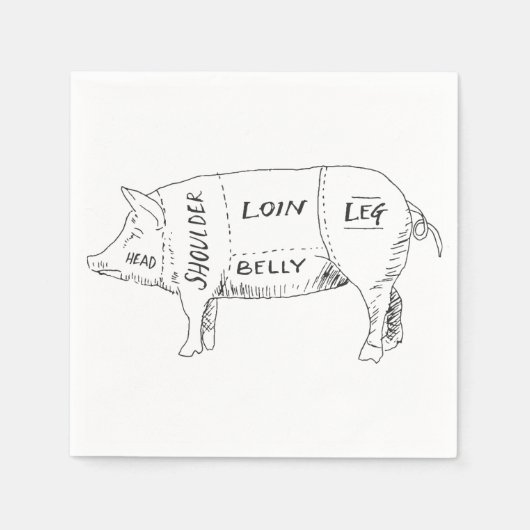 Schweinebutterkarte (2) serviette (Vorderseite)