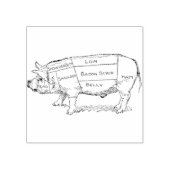 Schweinebutterkarte (3) gummistempel (Prägung)