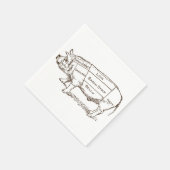 Schweinebutterkarte (3) serviette (Ecke)