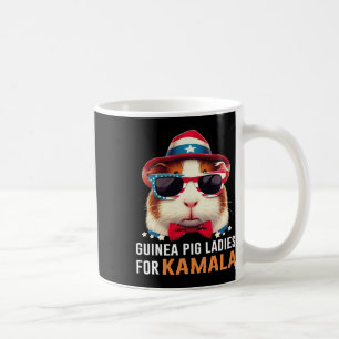 Schweinedamen für Kamala Lustige Katze 2024 Präsid Kaffeetasse