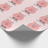 Schweinedesign Geschenkpapier (Ecke)