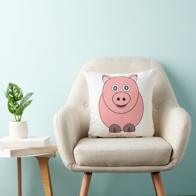 Schweinedesign personalisiert kissen (Stuhl )