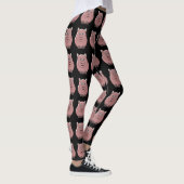 Schweinedesign Sie wählen Hintergrundfarbe Leggings (Rechts)