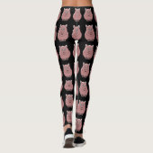 Schweinedesign Sie wählen Hintergrundfarbe Leggings (Rückseite)
