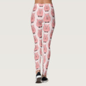Schweinedesign Sie wählen Hintergrundfarbe Leggings (Rückseite)