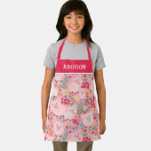 Schweinefarm Tierblume Rustikal Personalisiert Schürze (Insitu)