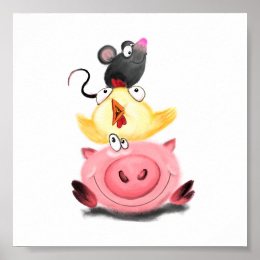 Schweinefick und Mouse Friends Poster (Vorne)