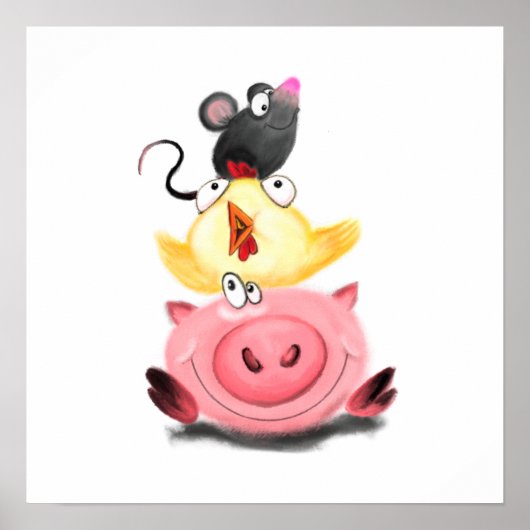 Schweinefick und Mouse Friends Poster (Vorne)