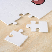 Schweinefleisch als Fußball-Spieler mit Fußball Puzzle (Seite)