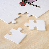 Schweinefleisch als Skater mit Skateboard Puzzle (Seite)