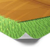 Schweinefleisch auf einem Bauernhofposter Poster (Ecke)