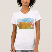 Schweinefleisch auf einem T - Shirt von Hay Bales (Vorderseite)