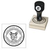 Schweinefleisch aus Bauer Gummistempel (Stempel)