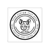 Schweinefleisch aus Bauer Gummistempel (Prägung)