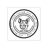 Schweinefleisch aus Bauer Gummistempel (Prägung)