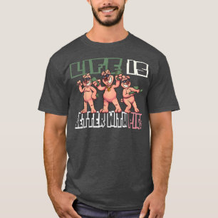 Schweinefleisch Bauer Bauer Bauer Farm Piglet4659 T-Shirt