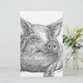 Schweinefleisch Briefpapier (Stehend Vorderseite)