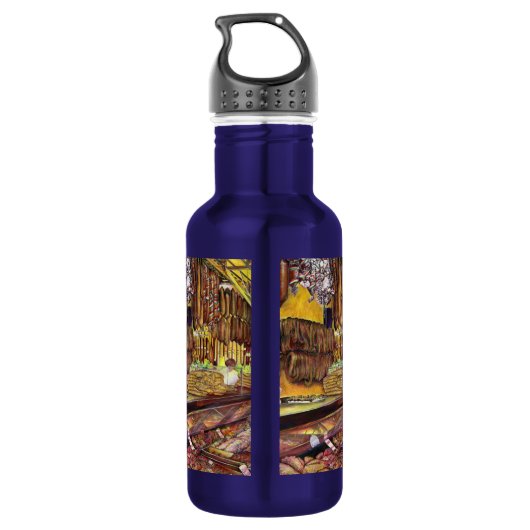 Schweinefleisch, Budapest Edelstahlflasche (Rückseite)