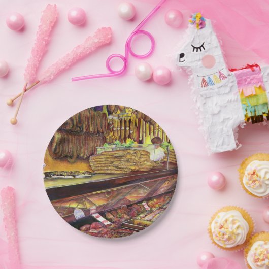 Schweinefleisch, Budapest Pappteller (Party)