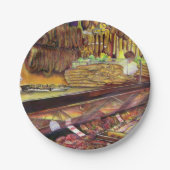 Schweinefleisch, Budapest Pappteller (Vorderseite)