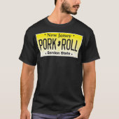 Schweinefleisch Eier und Käse New Jersey NJ Lizenz T-Shirt (Vorderseite)